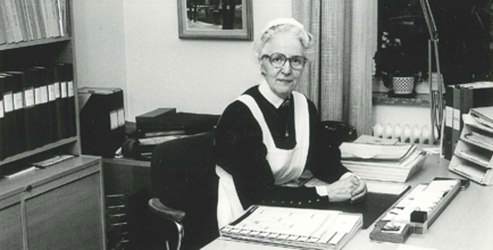 Husmor på Gefle lasarett 50-60-tal.
Arkivbilder från Gävle sjukhus.