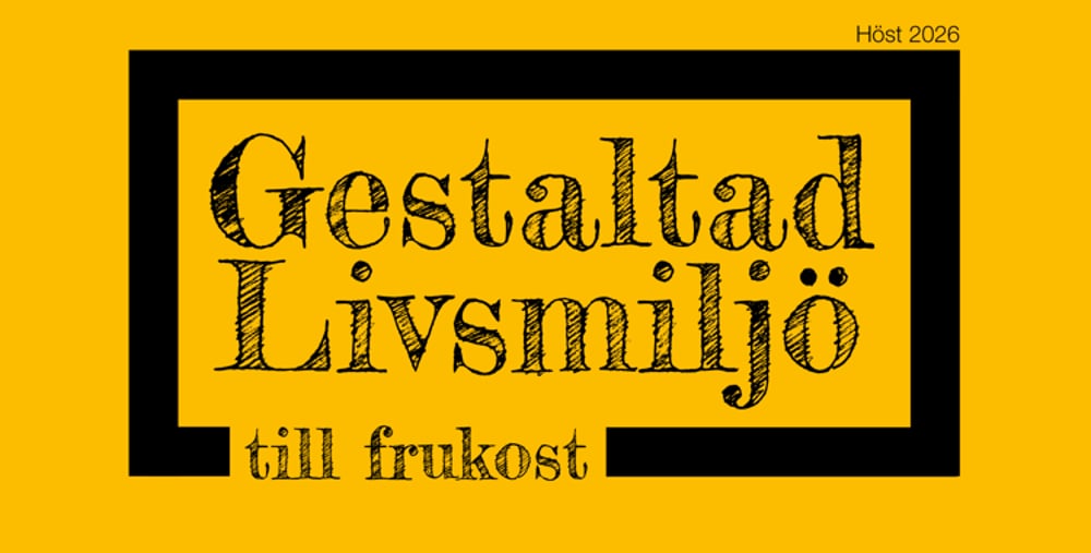 Texten Gestaltad livsmiljö till frukost