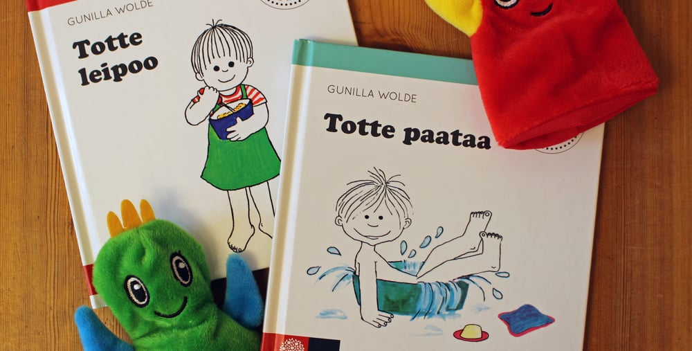 Barnböcker om Totte och handdockor
