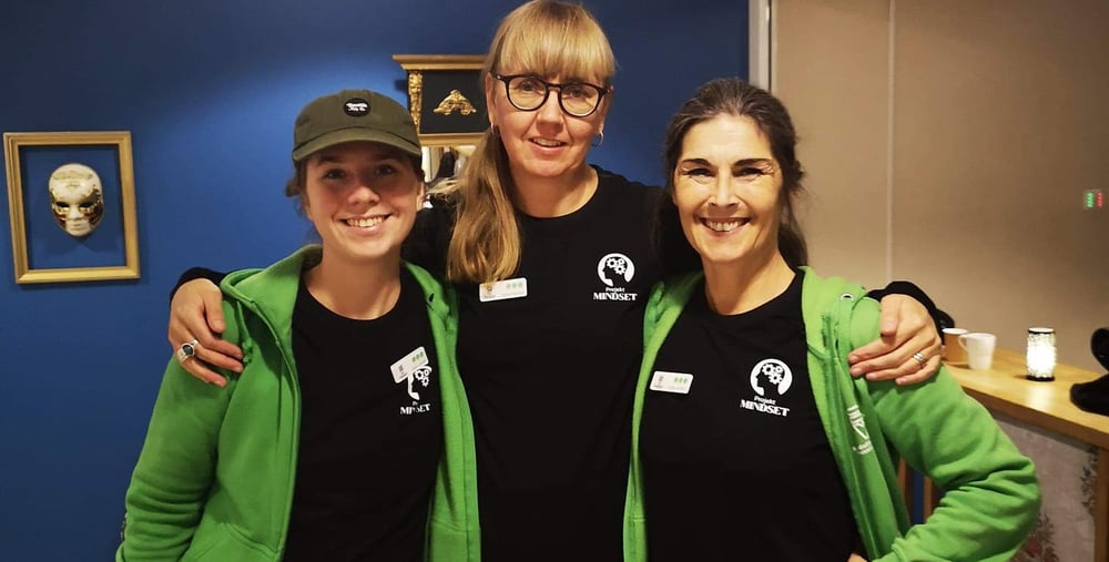 Malin Lucchesi, Malin Westberg, Camilla Lucchesi i föreningen Mindset.