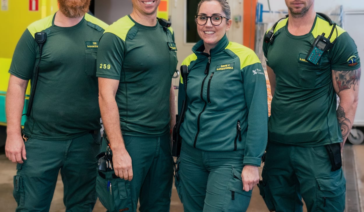 Andreas Färnstedt, sjuksköterska
Daniel Björkman, ambulanssjuksköterska
Sofie Smedberg, sjuksköterska
Christian Westman, sjuksköterska