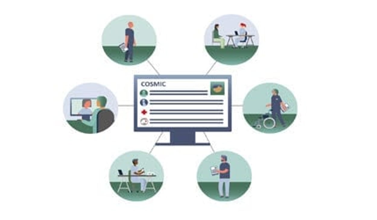 grafisk bild med datorskärm i mitten