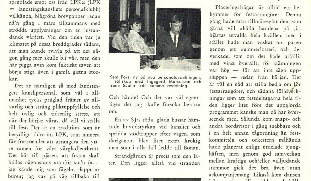 Historiska bilder, Landstingets personalklubb