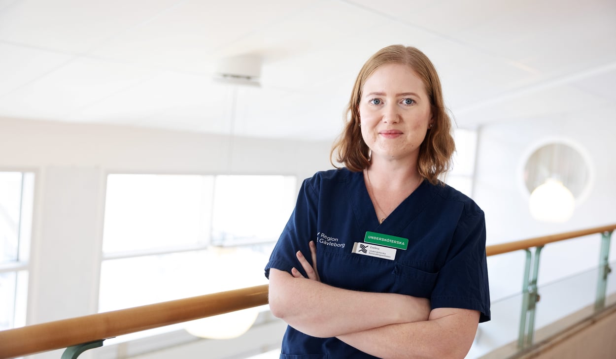 Evelina Eriksson, undersköterska Bollnäs sjukhus och ambassadör för Gävleborgskraften