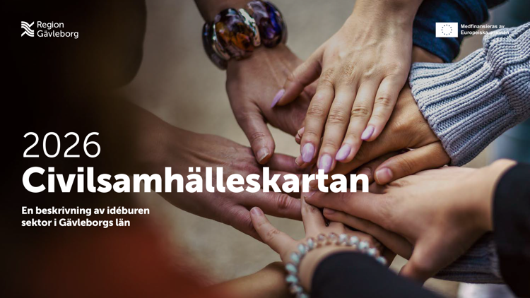 En grupp människor som slår ihop händerna. Omslagsbild på kartläggning