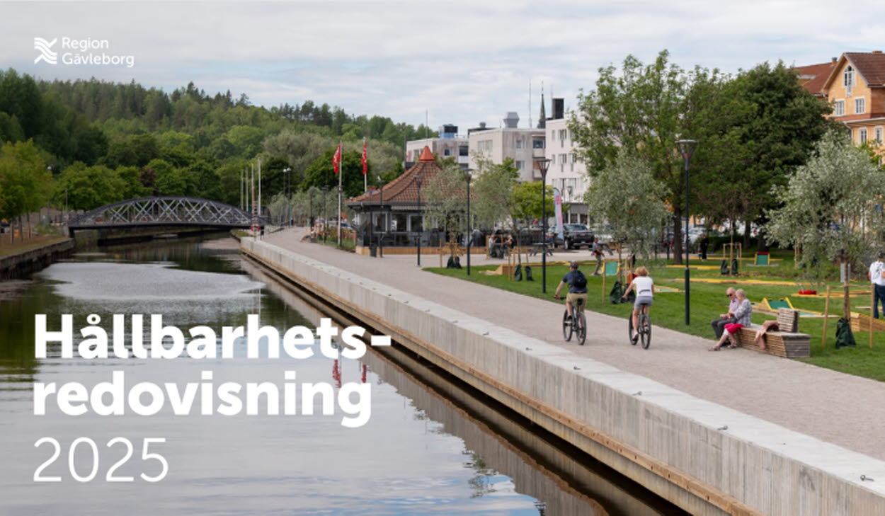 Skärmdump av hållbarhetsredovisningen 2025