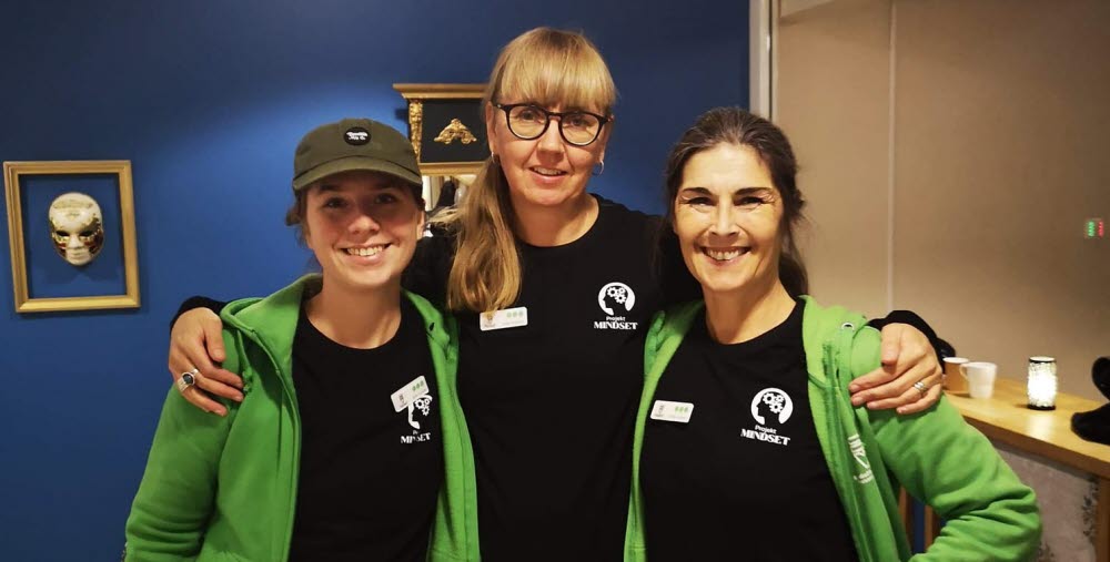 Malin Lucchesi, Malin Westberg, Camilla Lucchesi i föreningen Mindset.