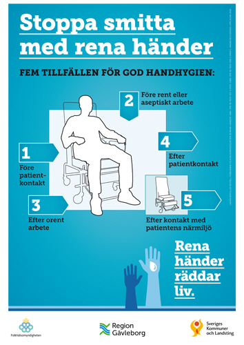 Stoppa smitta med rena händer