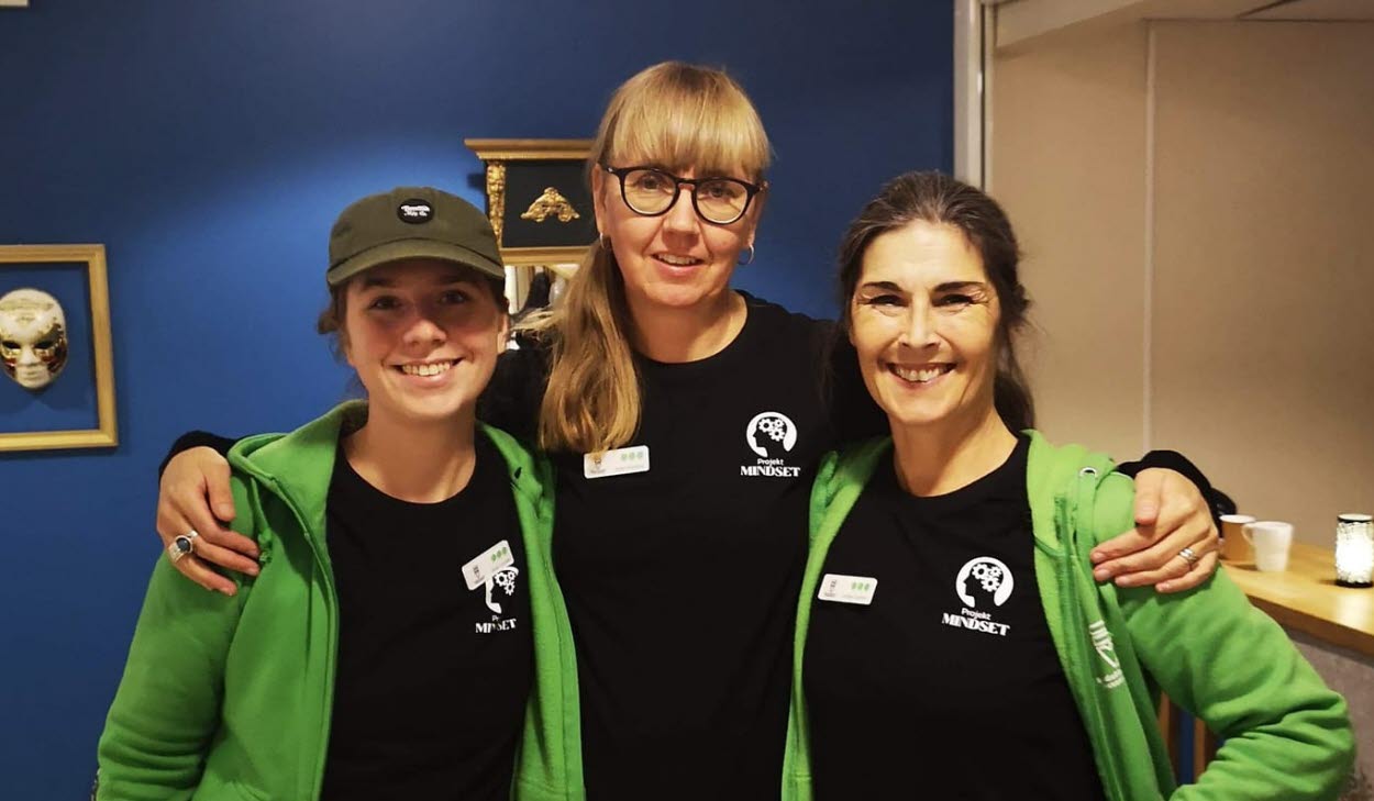 Malin Lucchesi, Malin Westberg, Camilla Lucchesi i föreningen Mindset.