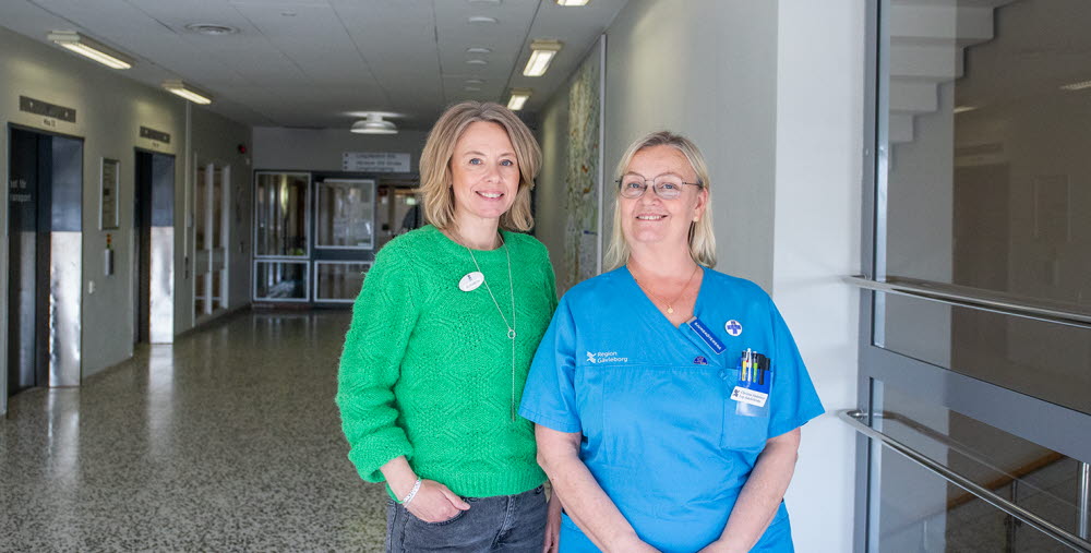 Porträtt på Elisaberth Hörne och Christina Andersson