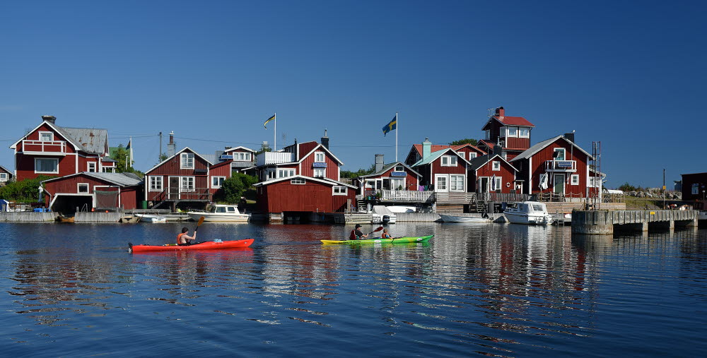 Kanoter vid Rönnskär, Söderhamn.