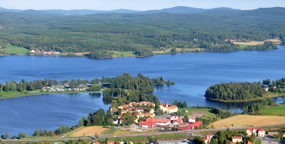 Bollnäs folkhögskola - Flygfoto